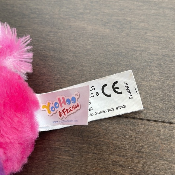 YOOHOO & FRIENDS Pammee with Bow Purple Pink Plush Stuffed Animal Kids Stuffy - Picture 4 of 6